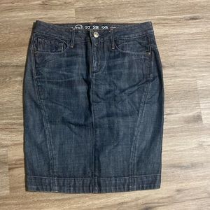 Ernest Sewn Charlotte Blue Denim Pencil Skirt